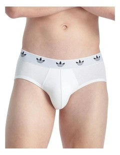 3 Pack Comfort Flex Cotton Brief Underwear in White