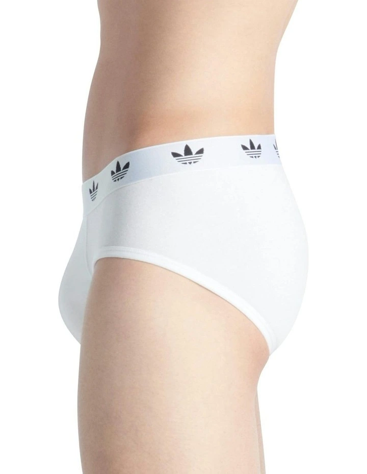 3 Pack Comfort Flex Cotton Brief Underwear in White image 3