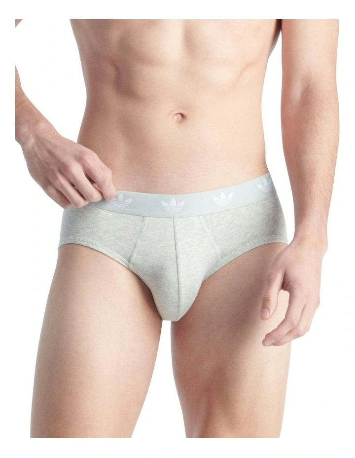 Comfort Flex Cotton Underwear Brief 3 Pack in Heather Grey image 2