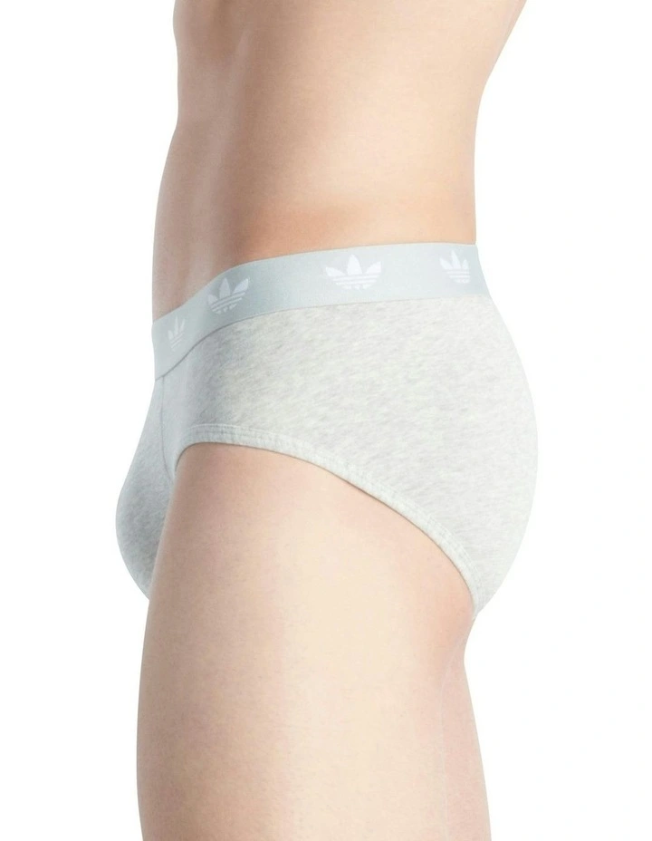 Comfort Flex Cotton Underwear Brief 3 Pack in Heather Grey image 4