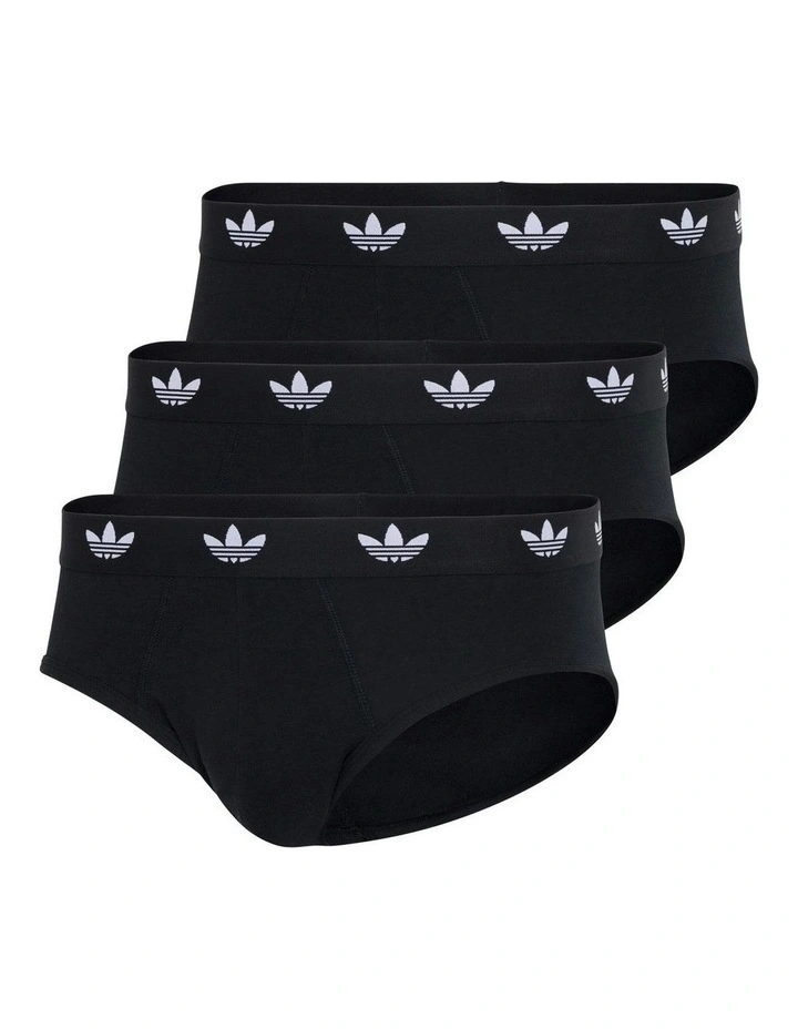 3 Pack Comfort Flex Cotton Brief Underwear in Black image 5