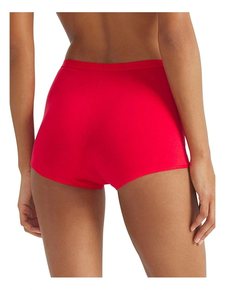 Active Essentials Cotton Shortie Underwear in Pure Ruby image 2
