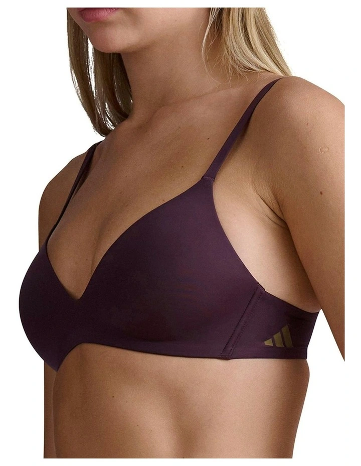 Active Micro Wirefree Contour Plunge Bra in Shadow Brown image 3