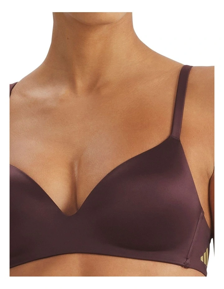 Active Micro Wirefree Contour Plunge Bra in Shadow Brown image 4