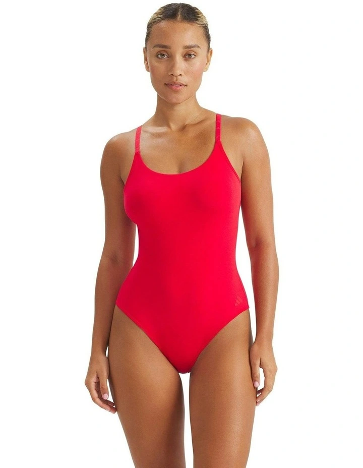 Active Essentials Cotton Underwear Bodysuit in Pure Ruby image 4