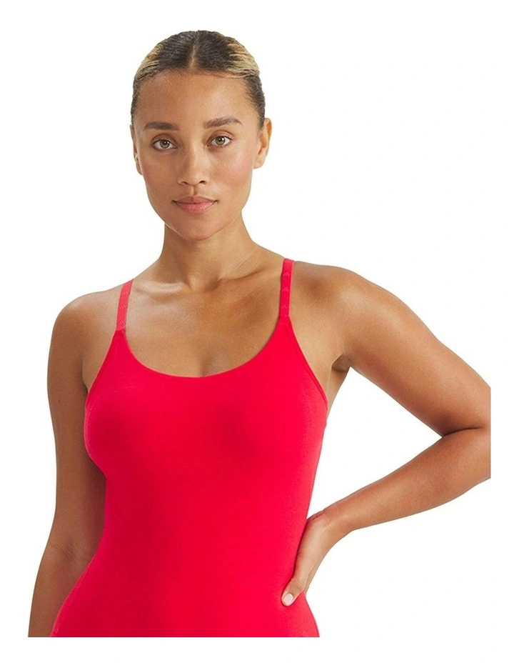 Active Essentials Cotton Underwear Bodysuit in Pure Ruby image 5