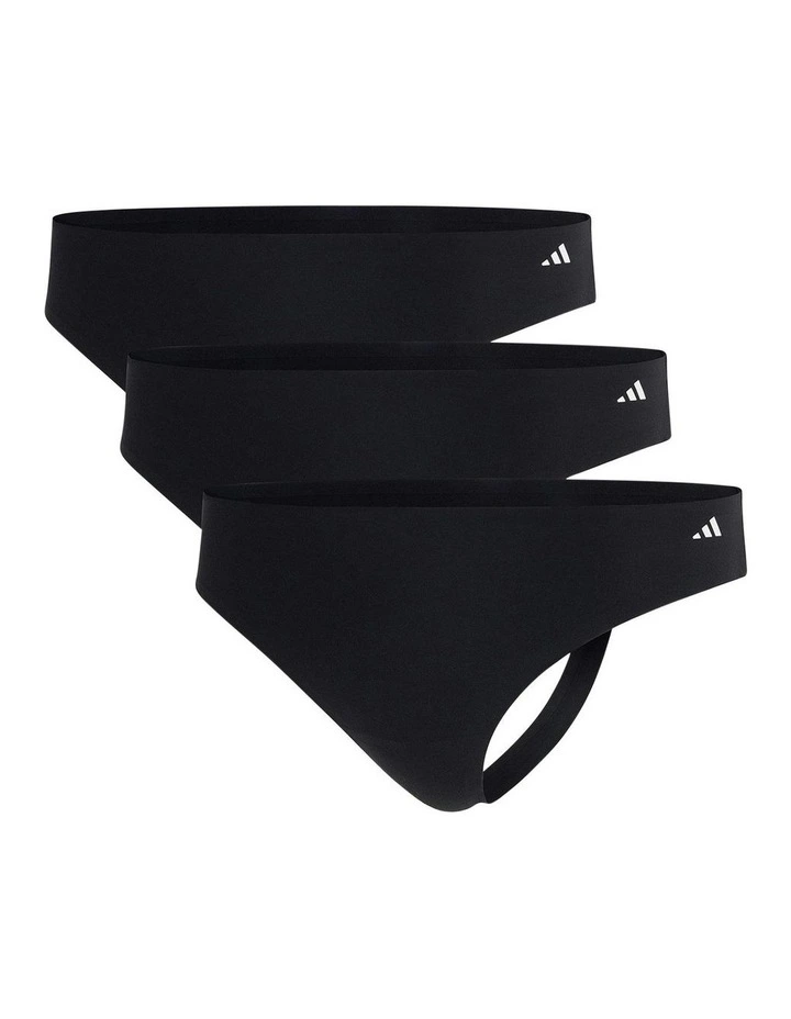 3 Pack Active Light Flex Thong Underwear in Black image 1