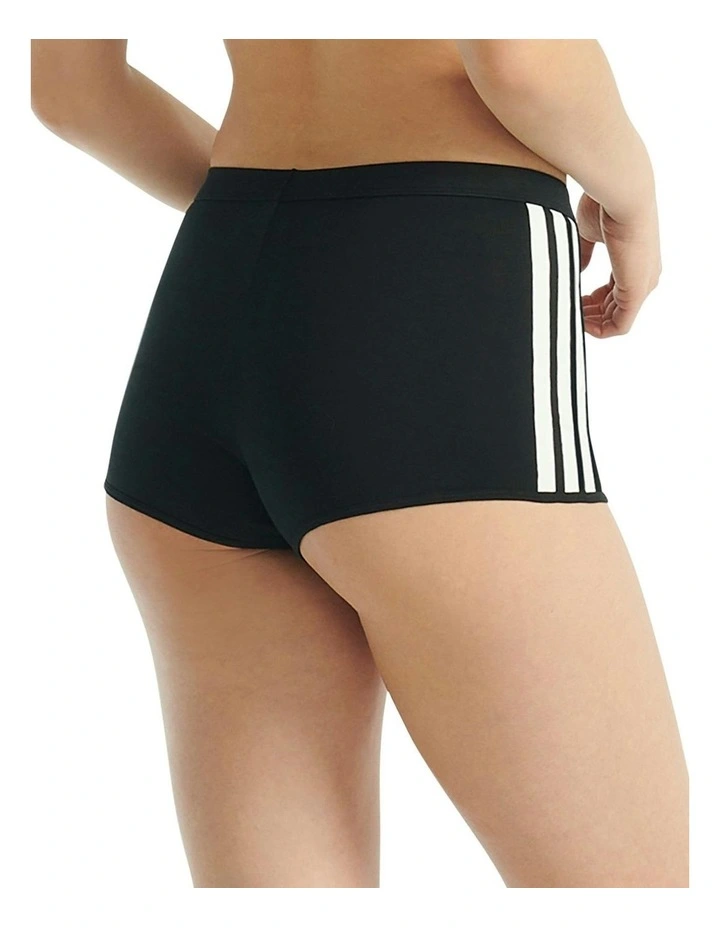 Active Essentials Cotton 3 Stripes Shorty Brief in Black image 2