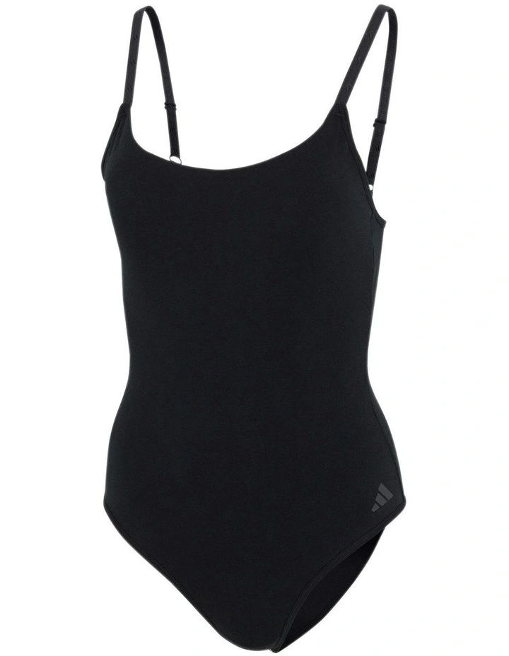Active Essentials Cotton Underwear Bodysuit in Black image 7