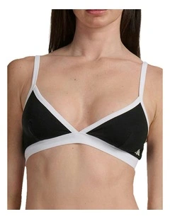 Active Essentials Cotton Contrast Triangle Bralette