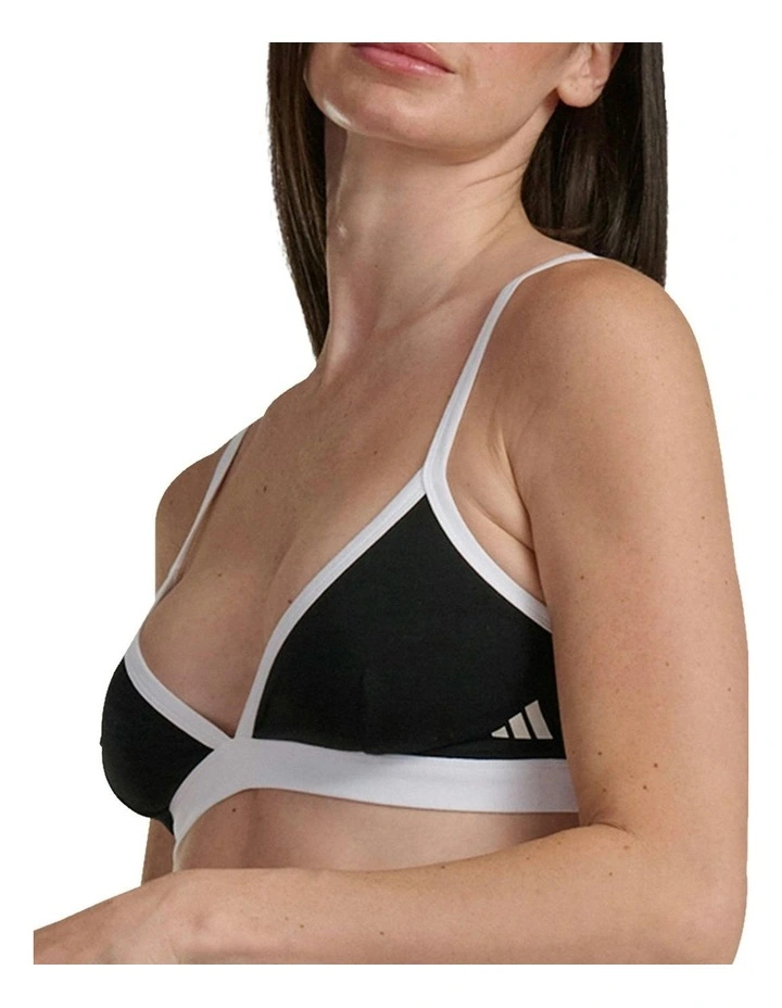 Active Essentials Cotton Contrast Triangle Bralette image 5