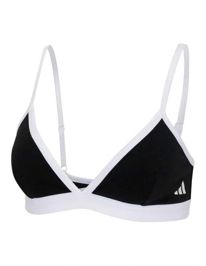 Active Essentials Cotton Contrast Triangle Bralette image 6