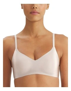 Active Micro Contour Bonded Wirefree Padded Push-Up Bra in Crystal Linen