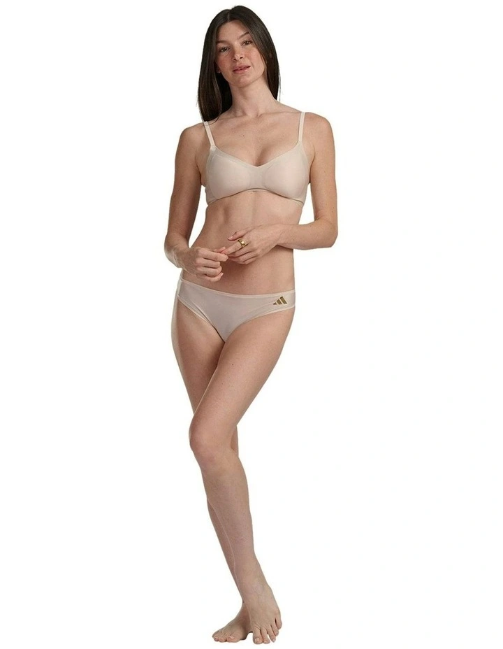 Active Micro Contour Bonded Wirefree Padded Push-Up Bra in Crystal Linen image 5