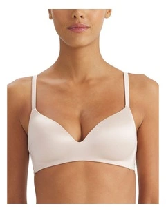 Active Micro Wirefree Contour Plunge Bra in Crystal Linen