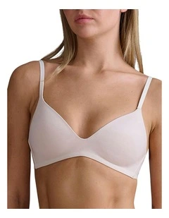 Active Micro Wirefree Contour Plunge Bra in Crystal Linen
