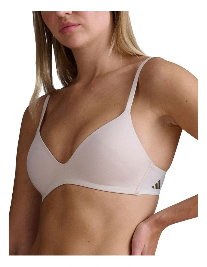 Active Micro Wirefree Contour Plunge Bra in Crystal Linen image 3