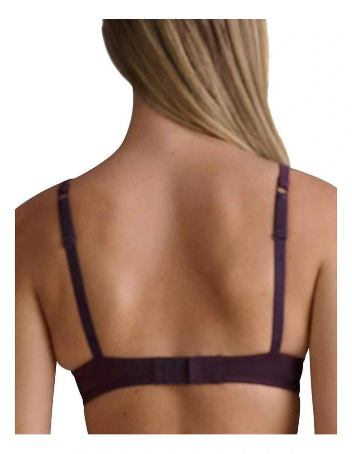 Active Micro Contour Wirefree Triangle Bra in Shadow Brown image 2