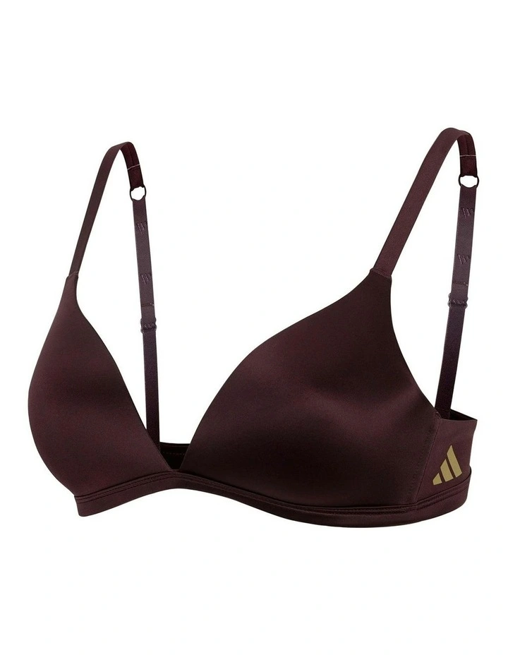 Active Micro Contour Wirefree Triangle Bra in Shadow Brown image 6