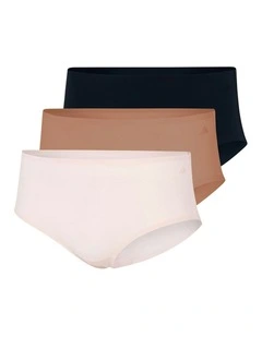 3 Pack Active Light Flex Hipster Brief Underwear in Assorted