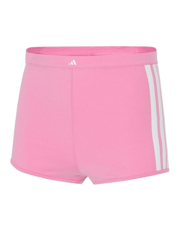 Active Essentials Cotton 3 Stripes Shorty Brief in St Tropic Bloom image 5