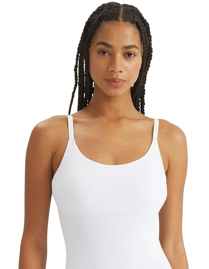 Active Essentials Cotton Underwear Bodysuit in White image 5