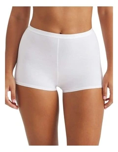 Active Essentials Cotton Shortie Underwear in White