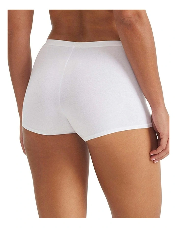 Active Essentials Cotton Shortie Underwear in White image 2