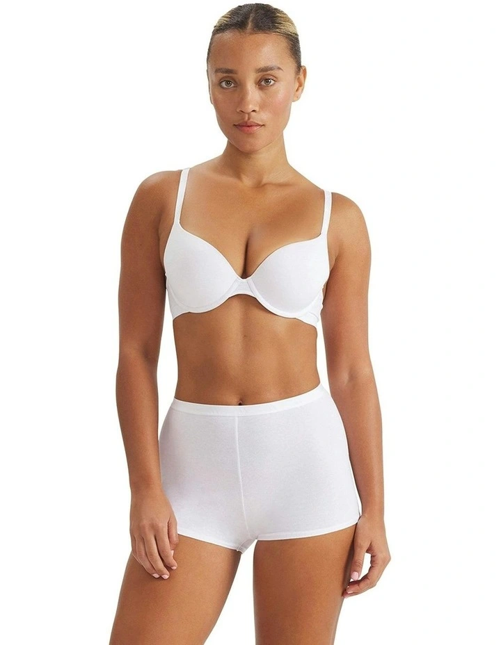 Active Essentials Cotton Shortie Underwear in White image 4