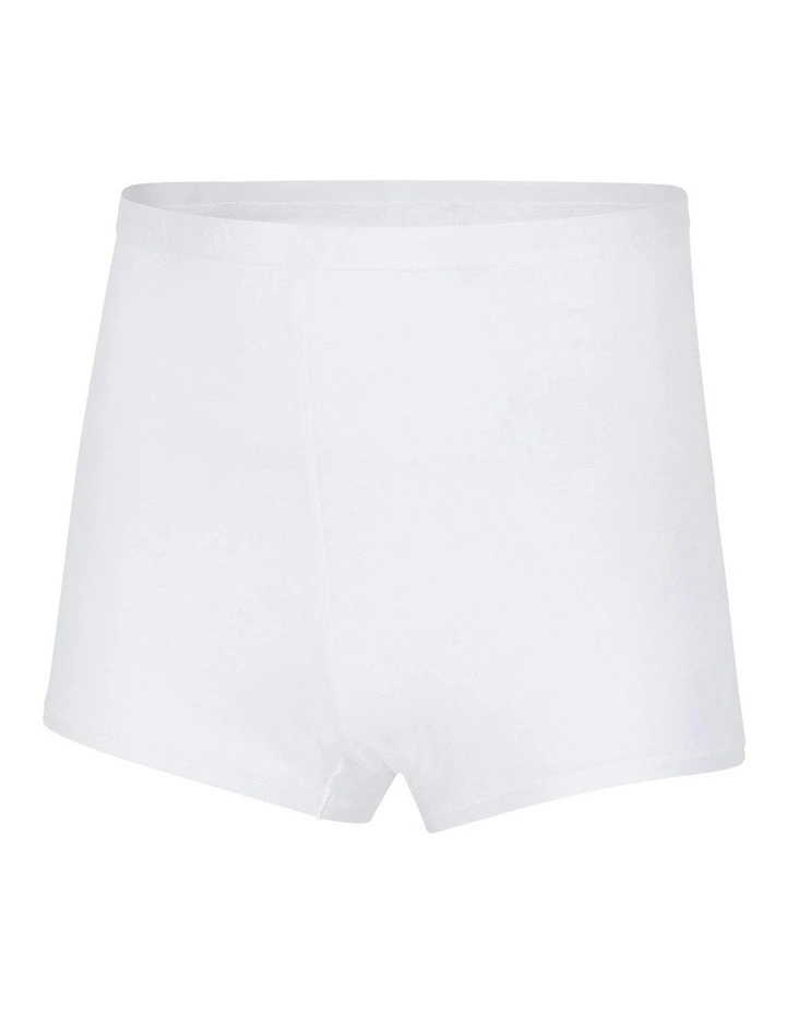 Active Essentials Cotton Shortie Underwear in White image 5
