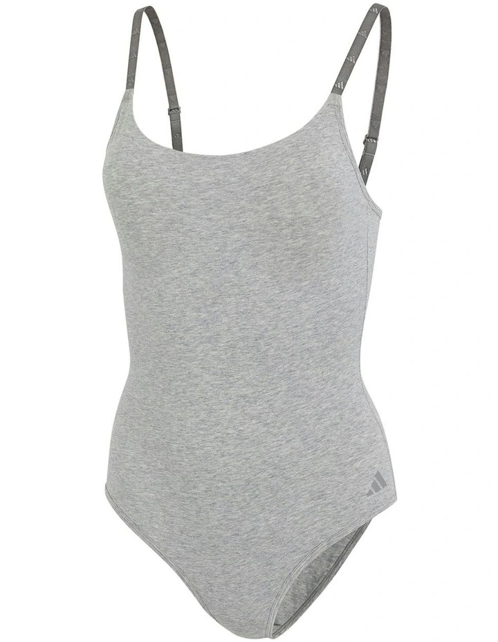 Active Essentials Cotton Underwear Bodysuit in Medium Hthr Grey image 7