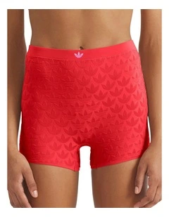 Microterrot Monogram High Waist Shorty Brief in Better Scarlett
