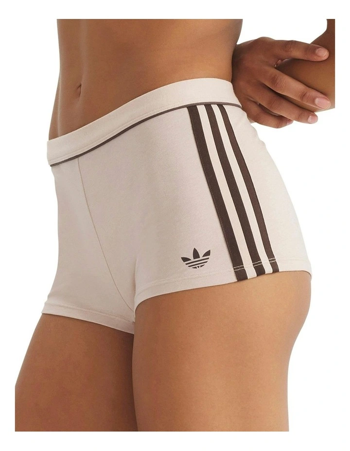 Adicolor Comfort Flex Cotton Shortie Underwear in Stone Khaki image 3