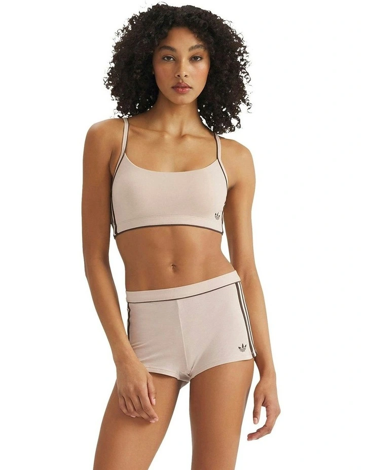 Adicolor Comfort Flex Cotton Shortie Underwear in Stone Khaki image 4