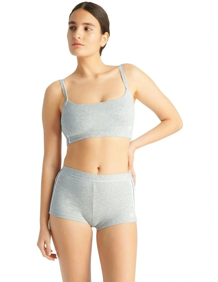 Adicolor Comfort Flex Cotton Shortie Underwear in Heather Grey image 4