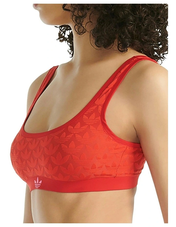 Microterrot Monogram Comfort Scoop Padded Bralette in Better Scarlett image 3