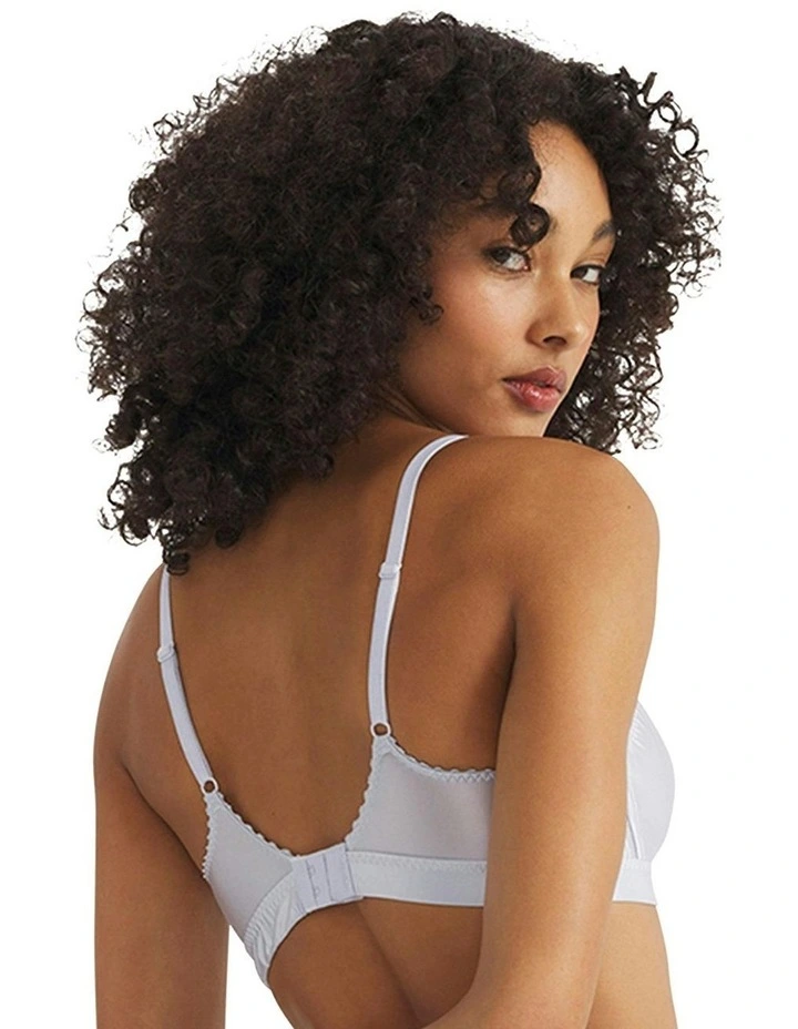 Comfort Satin Unlined Bandeau Bralette in Crystal Sky image 2