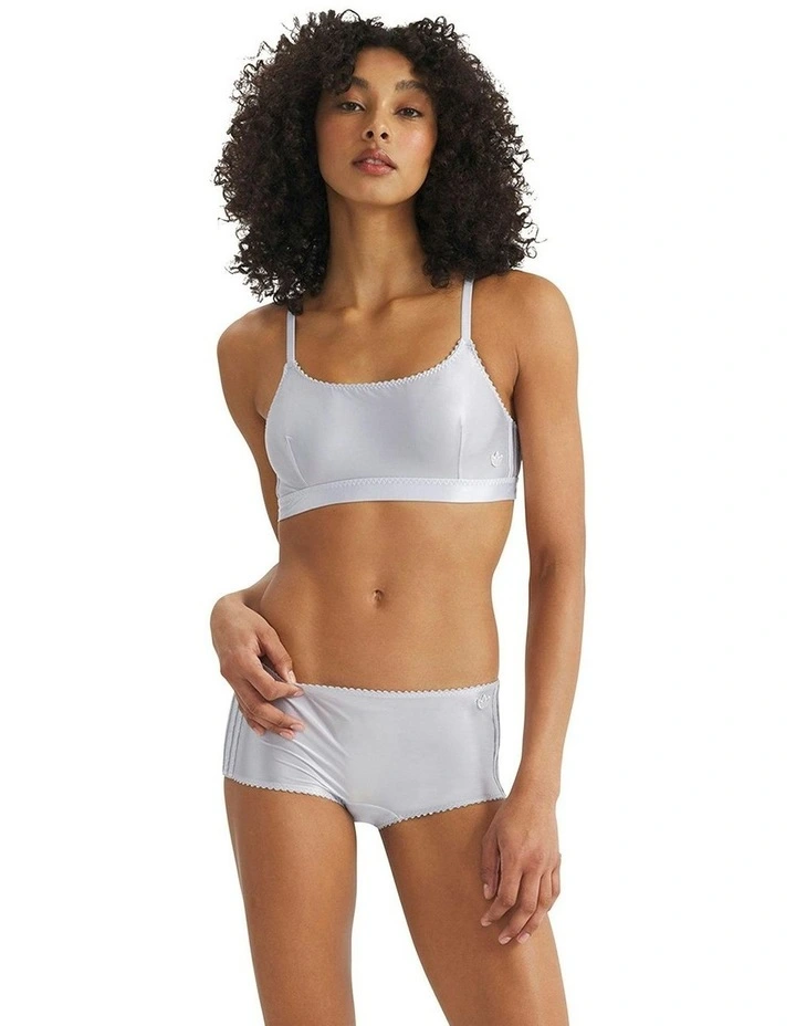 Comfort Satin Unlined Bandeau Bralette in Crystal Sky image 4