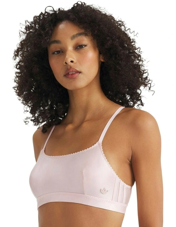 Comfort Satin Unlined Bandeau Bralette in Sandy Pink image 3