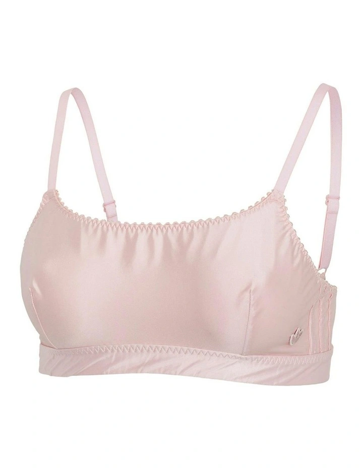 Comfort Satin Unlined Bandeau Bralette in Sandy Pink image 5