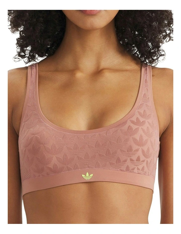Microterrot Monogram Comfort Scoop Padded Bralette in Clay image 1