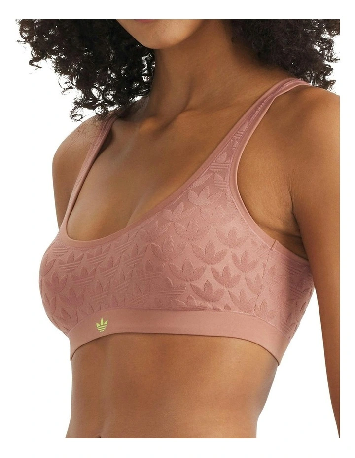 Microterrot Monogram Comfort Scoop Padded Bralette in Clay image 3