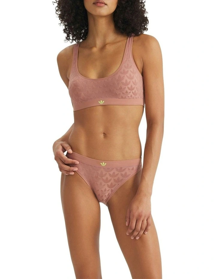 Microterrot Monogram Comfort Scoop Padded Bralette in Clay image 4