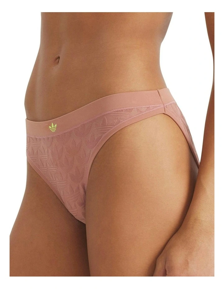 Microterrot Monogram Logo Bikini Brief Underwear in Clay image 3