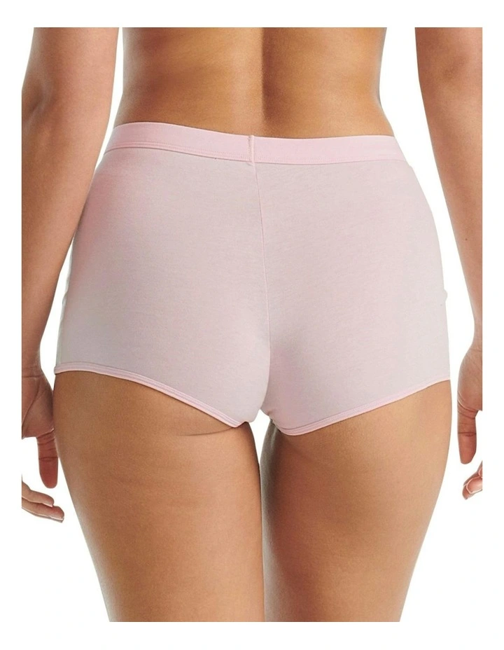 Active Essentials Cotton 3 Stripes Shorty Brief in Clear Pink image 2