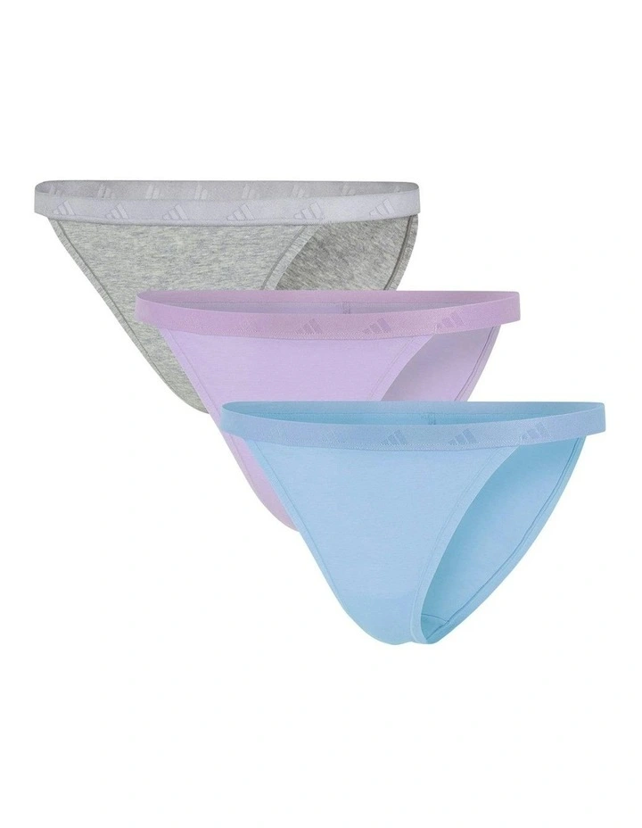 Active Essentials Cotton String Bikini Brief Pack Of 3 in Assorted image 1