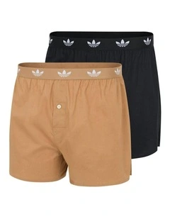 2 Pack Comfort Core Cotton Icon Boxer Underwear in Assorted