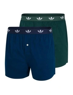 2 Pack Comfort Core Cotton Icon Boxer Underwear in Assorted