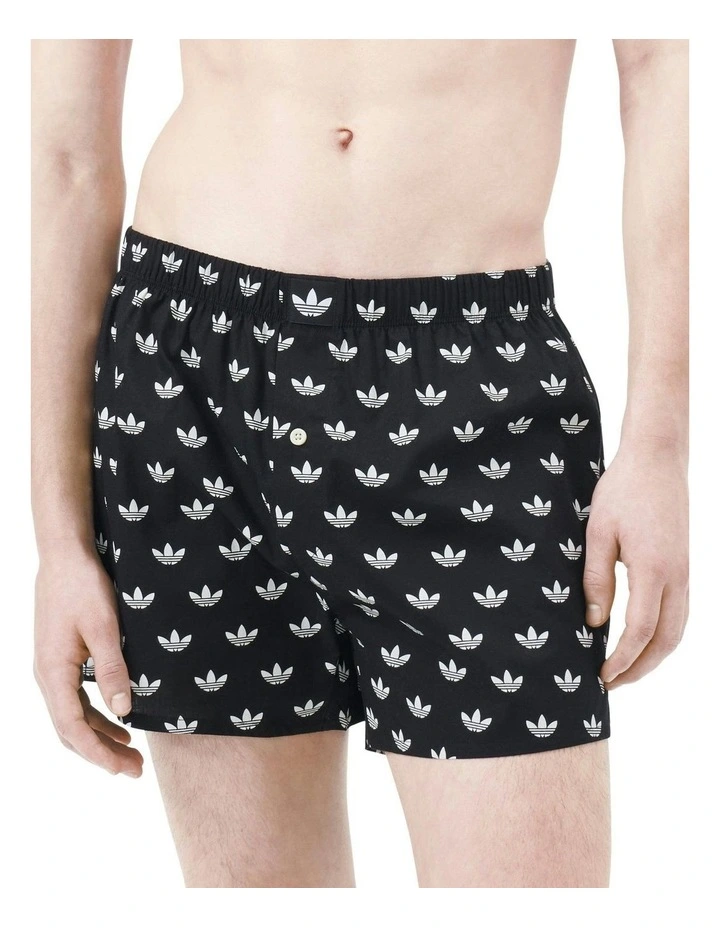 2 Pack Comfort Core Cotton Icon Woven Boxer Underwear in Assorted image 2