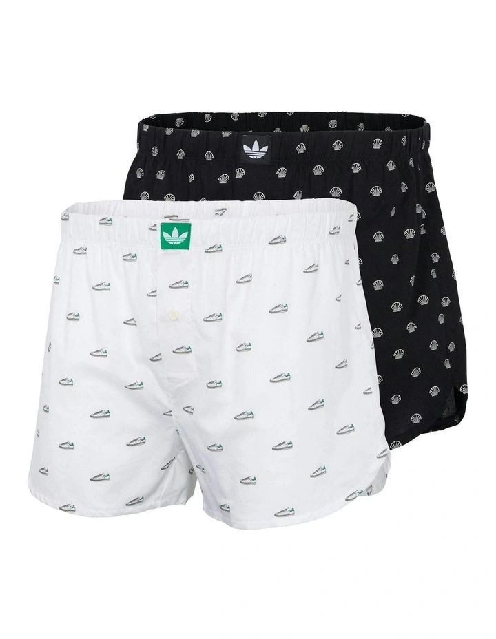 2 Pack Comfort Core Cotton Icon Woven Boxer Underwear in Assorted image 1